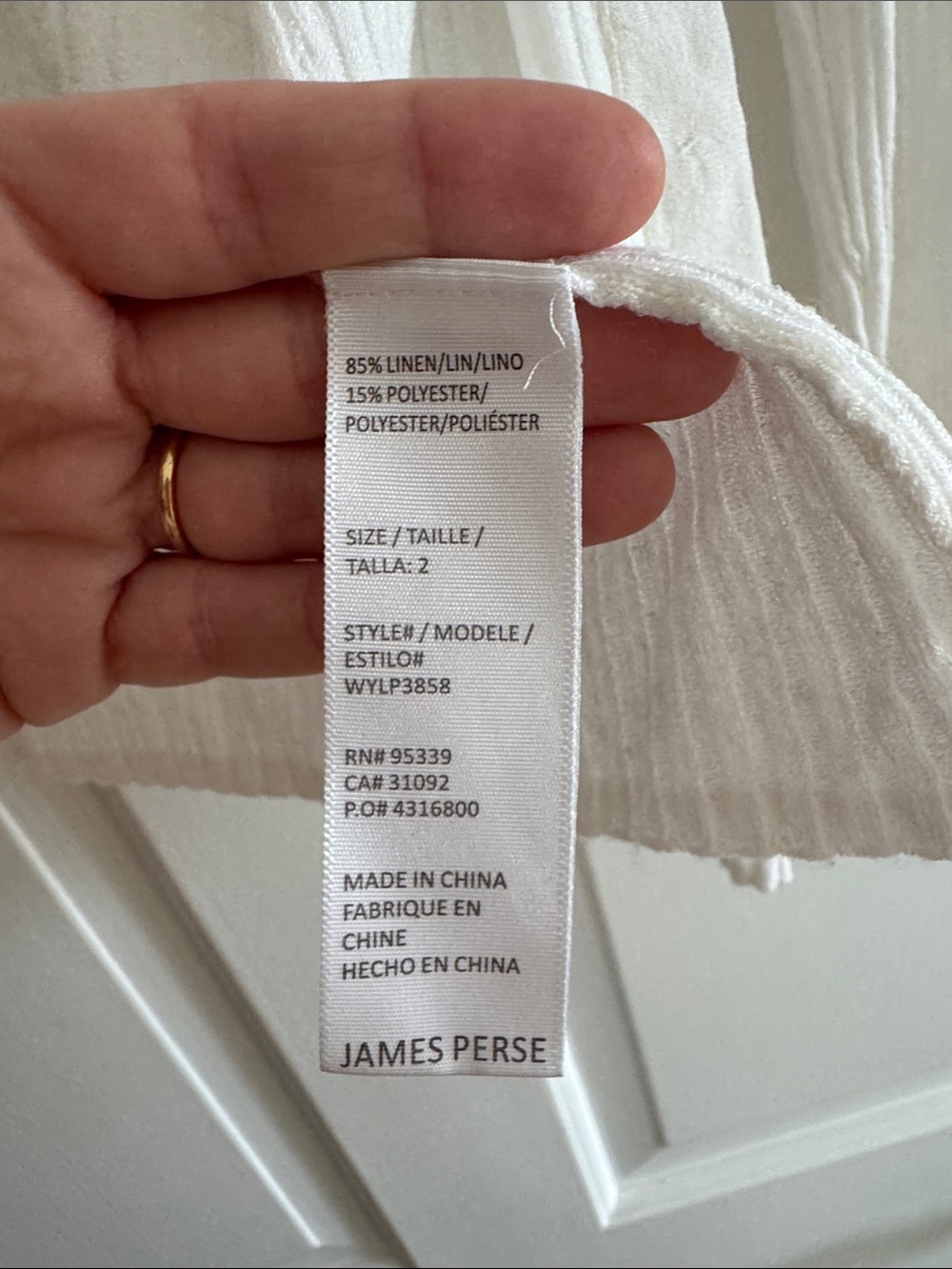 James Perse White Ribbed Open-Front Cardigan - Picture 4 of 6
